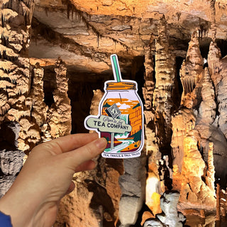 Tea, Trails & Tall Tales Adventurer Sticker