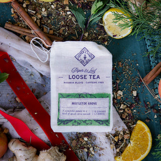 Mistletoe Grove Muslin Bag of Loose Leaf Tea - 15 Servings