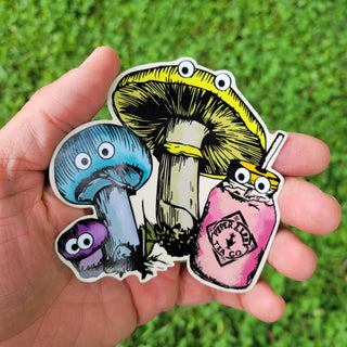 Hangin' with the Fungi(s) Sticker
